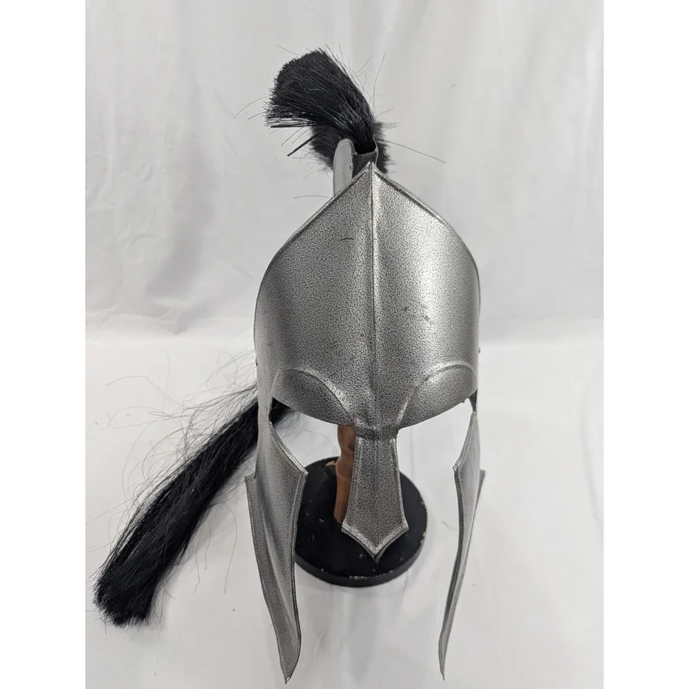 Spartan Warrior‎ Helmet Armor Achilles Troy Metal Black Large Heavy